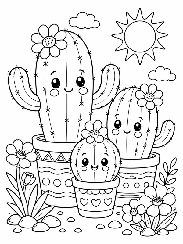 Dibujos de diseños adorables para colorear 5