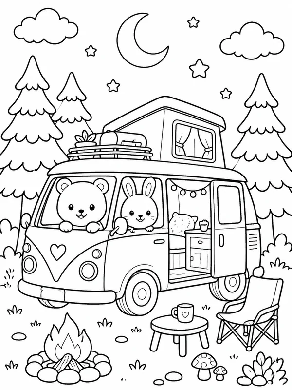 Dibujos de diseños adorables para colorear 23