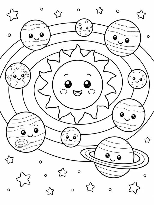 Dibujos de diseños adorables para colorear 20