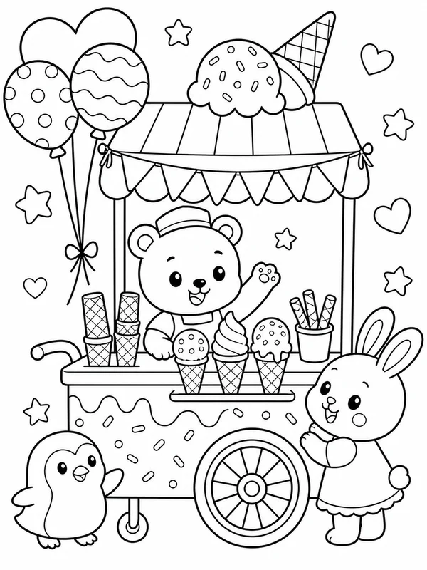 Dibujos de diseños adorables para colorear 17