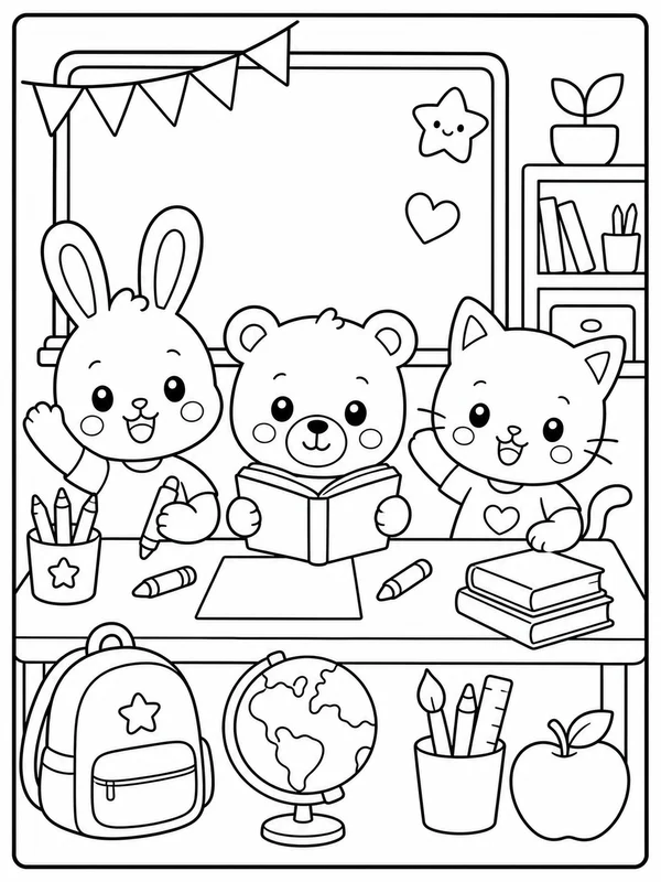 Dibujos de diseños adorables para colorear 9