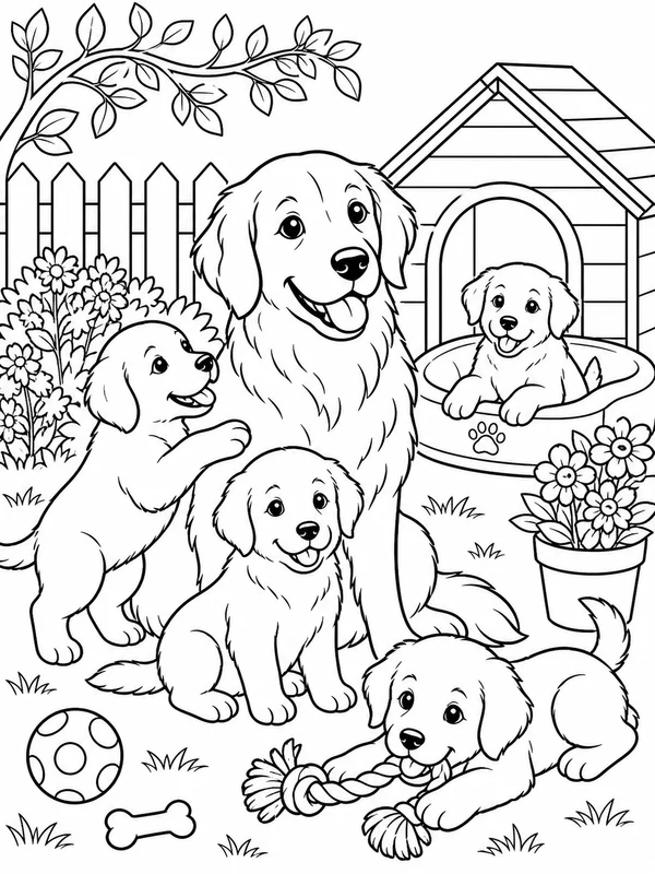 Convierte la foto de tu mascota en un dibujo para colorear ejemplo