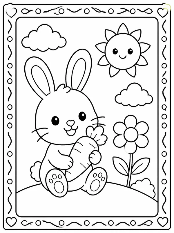 Printable easy and simple subjects sample printable line art