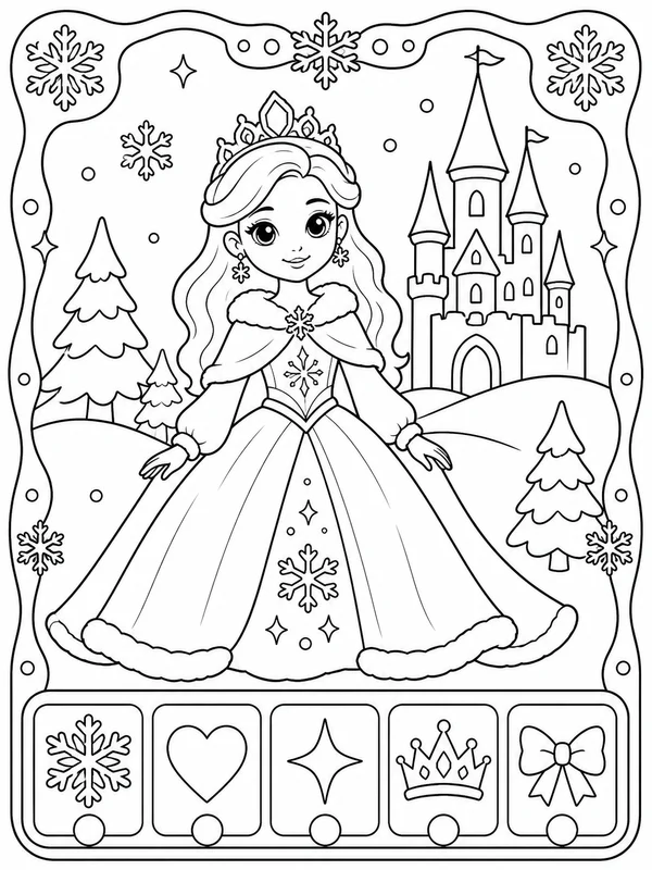Elsa printable coloring page printable line art