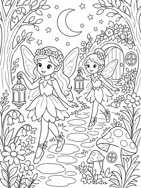 Dibujos de fairy para colorear 21