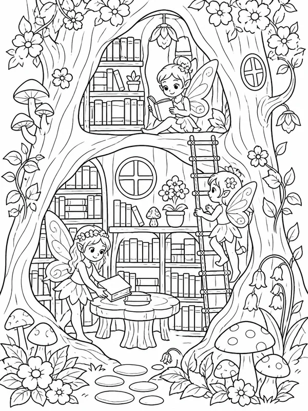 Dibujos de fairy para colorear 18