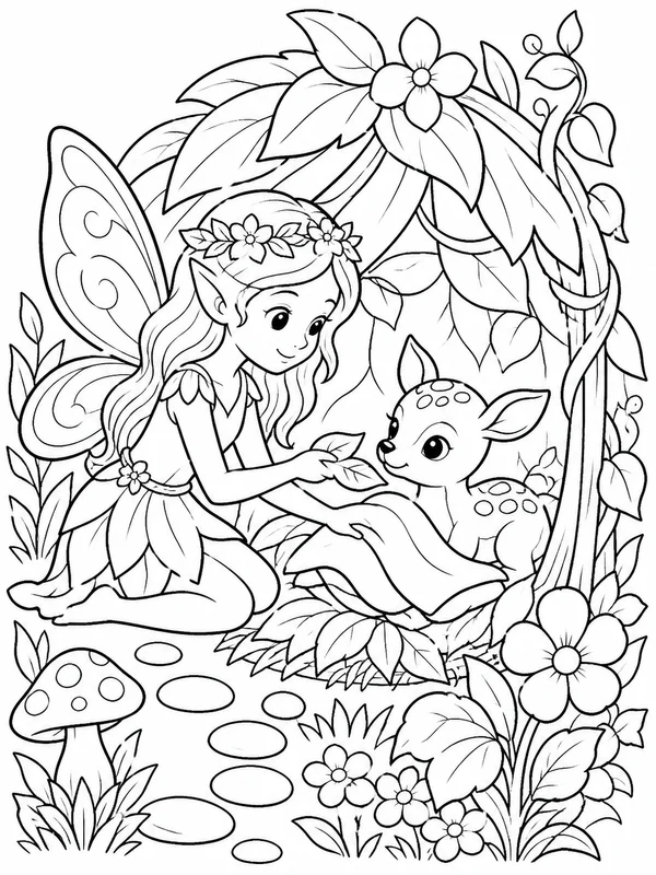 Dibujos de fairy para colorear 16