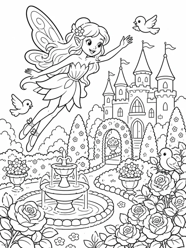 Dibujos de fairy para colorear 15