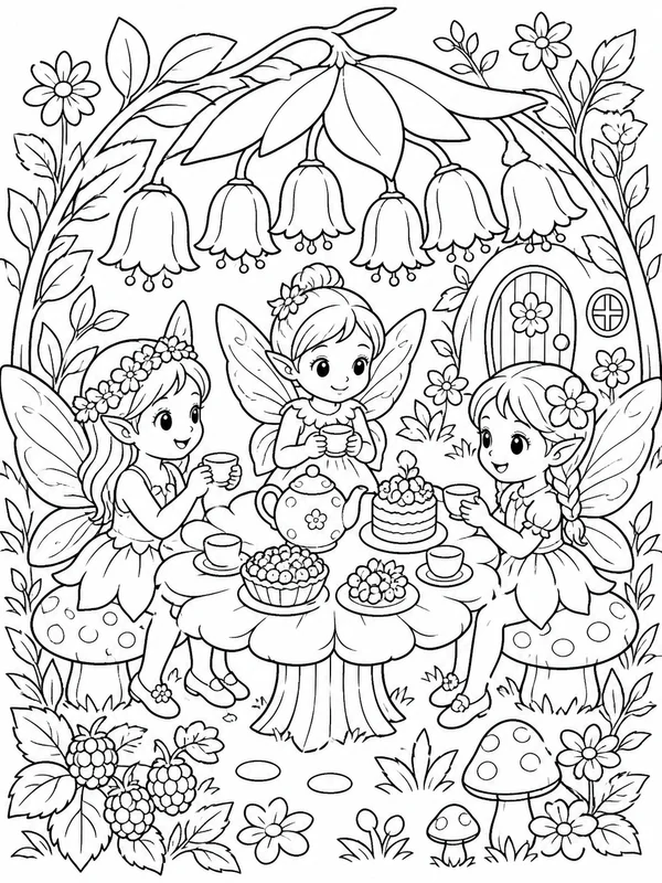 Dibujos de fairy para colorear 14