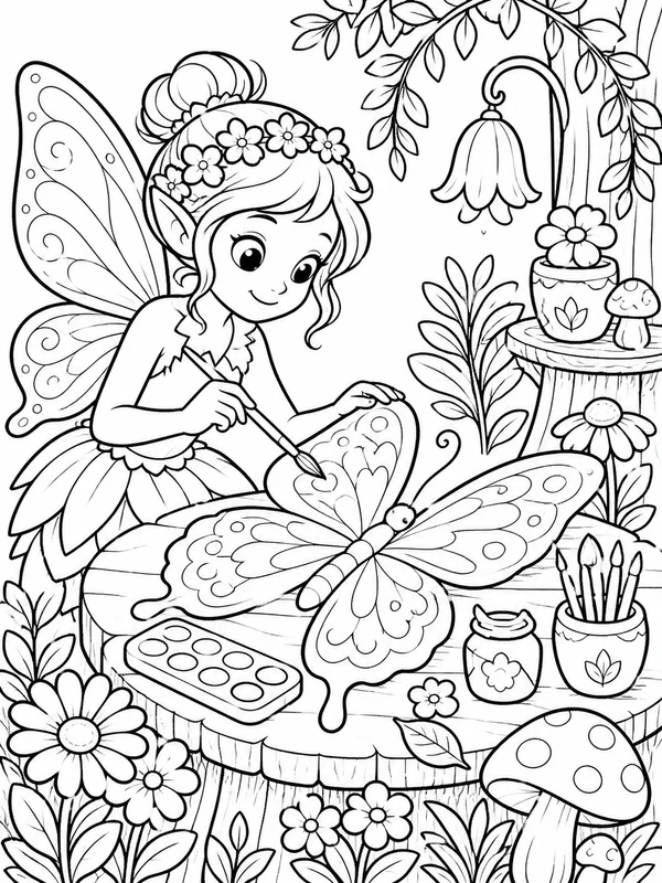 Dibujos de fairy para colorear 13