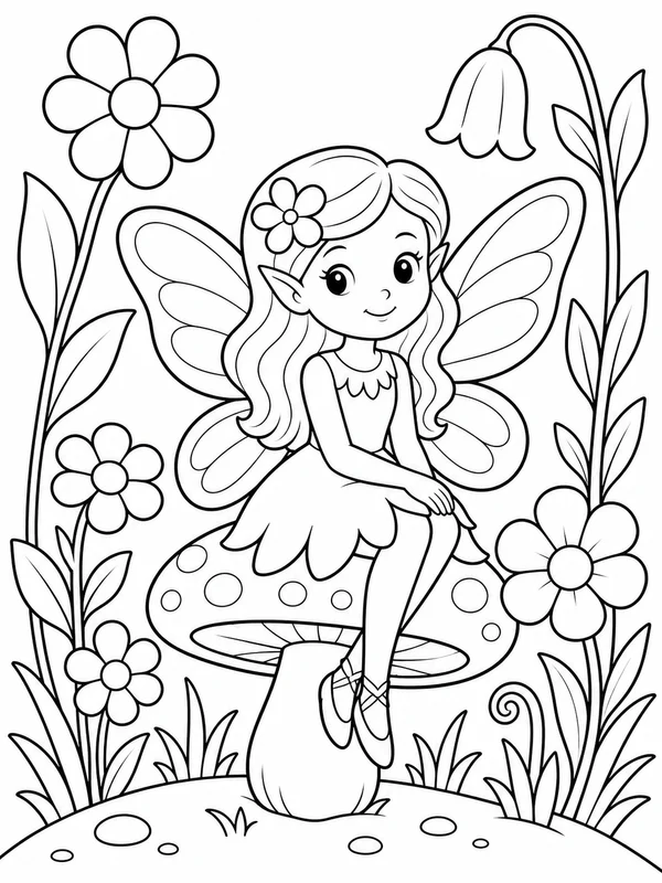 Dibujos de fairy para colorear 12