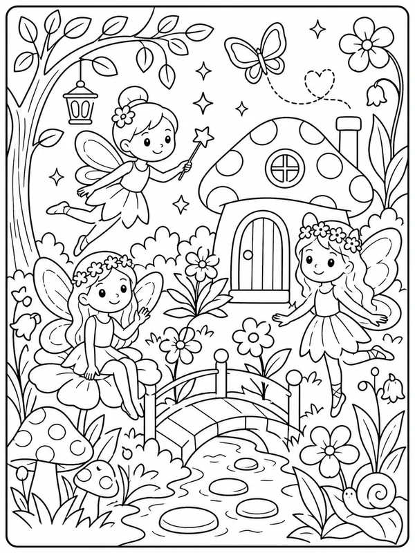 Dibujos de fairy para colorear 10