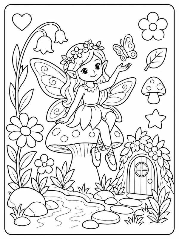 Dibujos de fairy para colorear 6