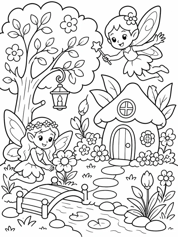 Dibujos de fairy para colorear 5