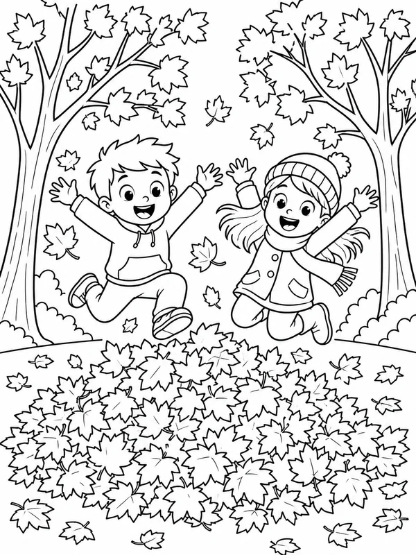 Dibujos de otoño para colorear 12