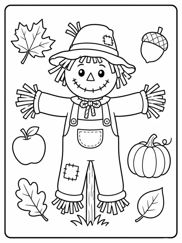 Dibujos de otoño para colorear 3