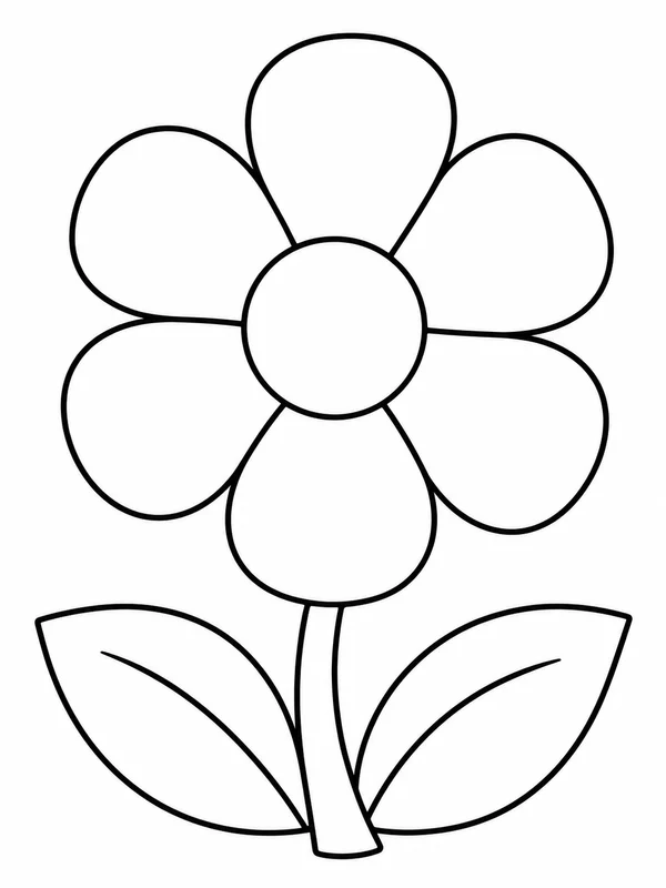 Dibujos de flores para colorear 17