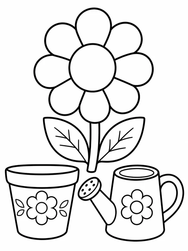 Dibujos de flores para colorear 7