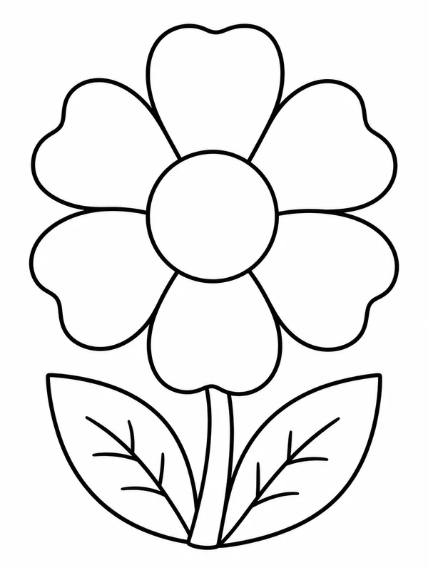 Dibujos de flores para colorear 5