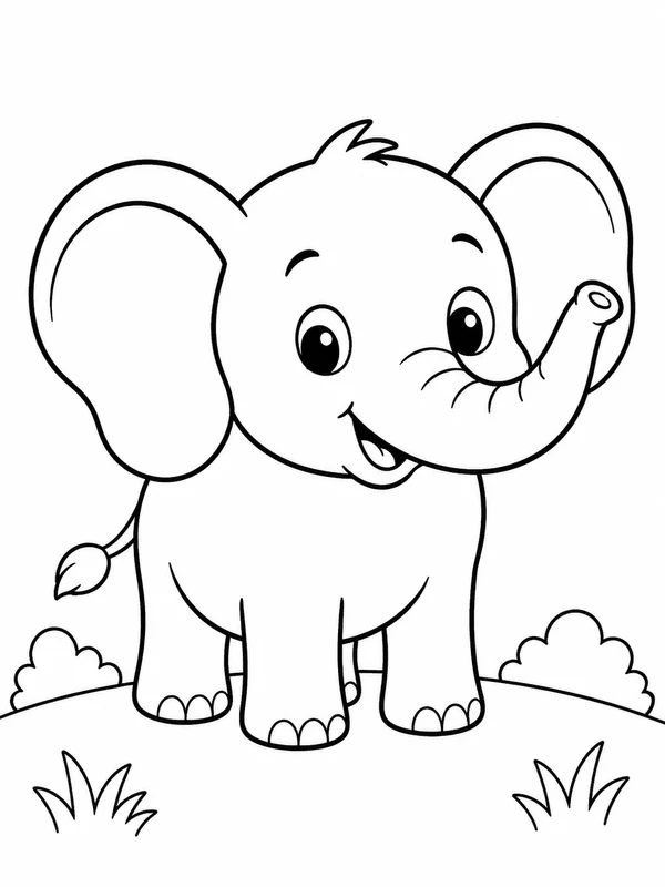 KDP Coloring Book Interior Pages: beginner-friendly kdp coloring book interior pages page with one clear focal subject and large open coloring areas