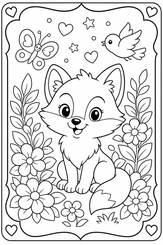 Lead Magnet Coloring Pages: printable lead magnet coloring pages sample with a decorative border, balanced margins, and no readable words