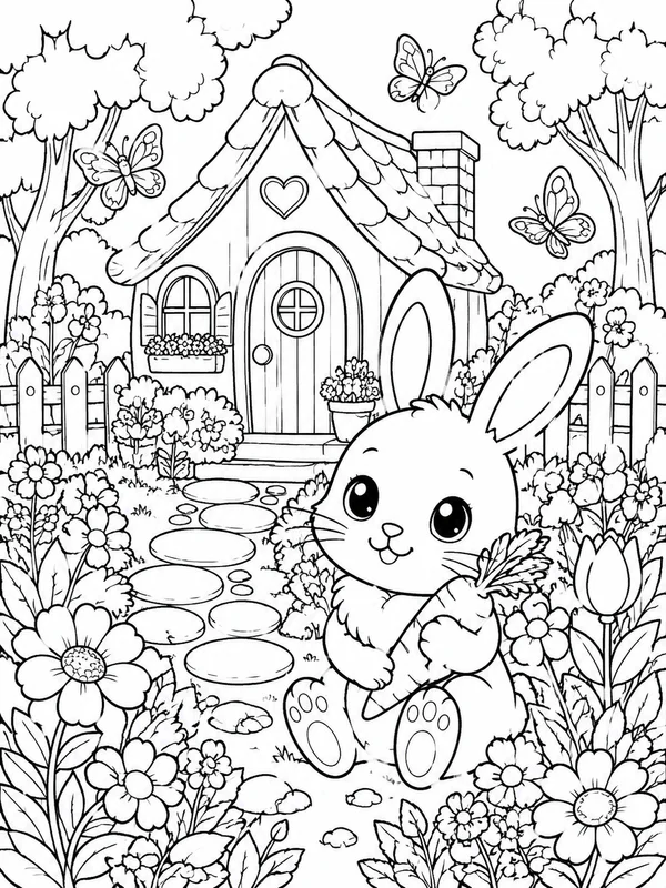 Lead Magnet Coloring Pages: more detailed lead magnet coloring pages scene with layered line art and print-ready composition