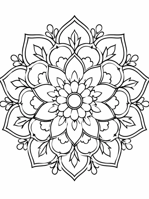 Dibujos de mandalas para colorear 8