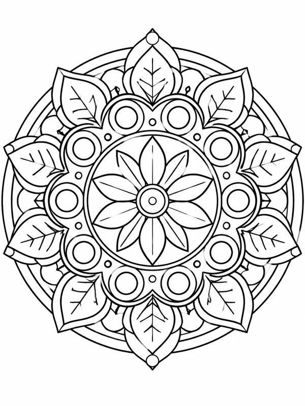 Dibujos de mandalas para colorear 7