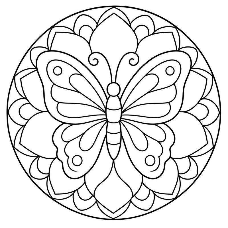 Dibujos de mandalas para colorear 5