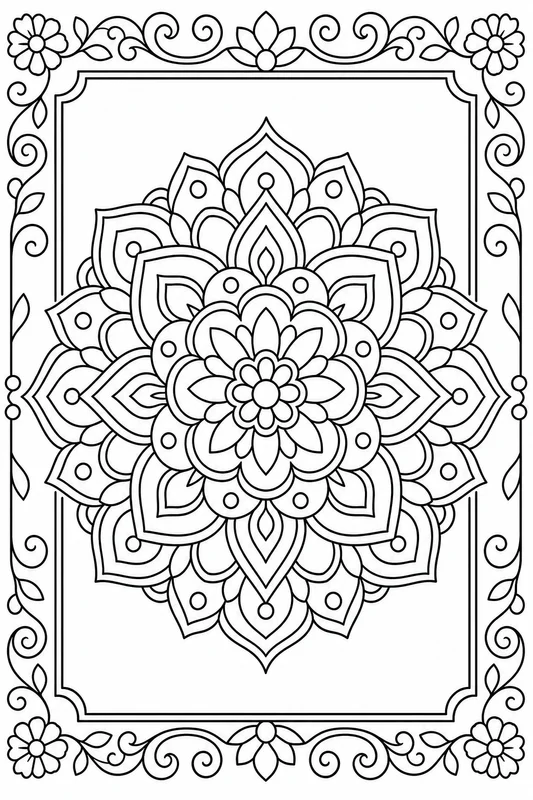 Dibujos de mandalas para colorear 4