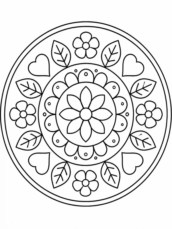 Dibujos de mandalas para colorear 3