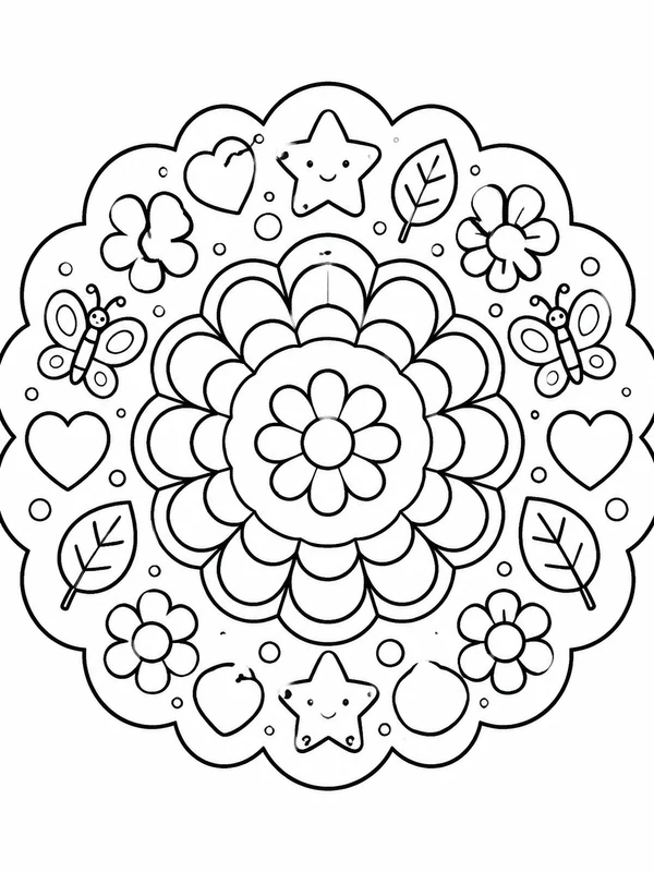 Dibujos de mandalas para colorear 1