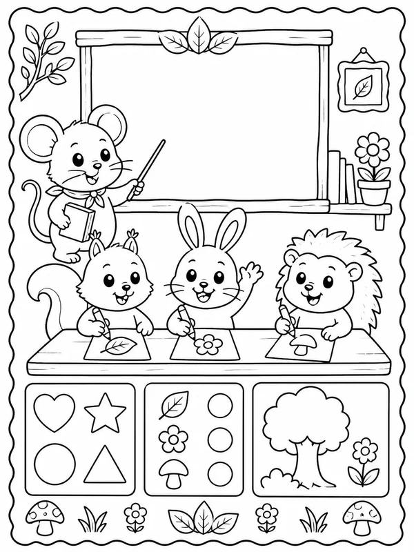 Mickey Mouse printable coloring page printable line art