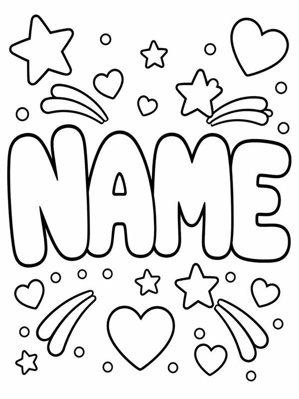 Nombres personalizados para colorear 12