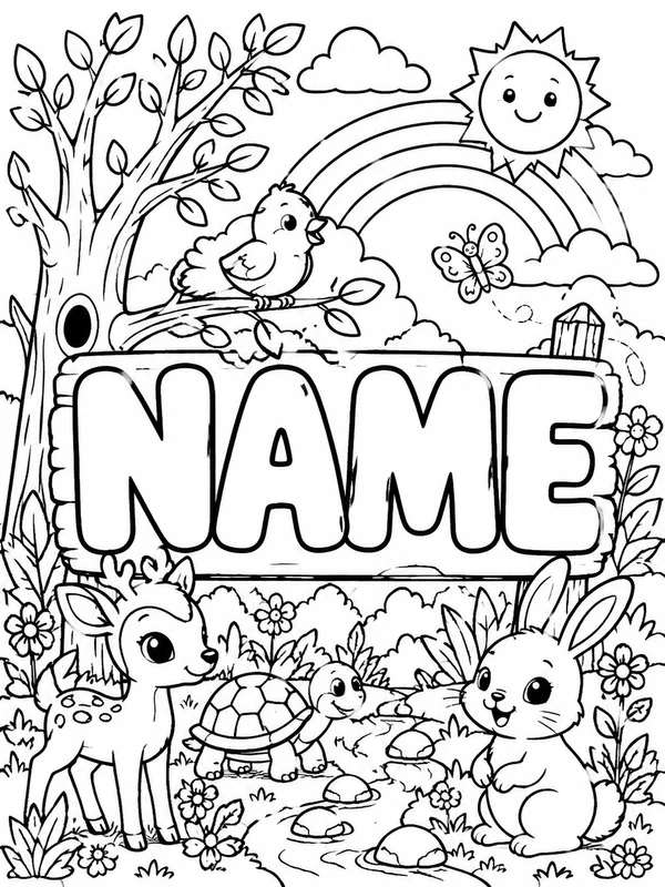Nombres personalizados para colorear 7