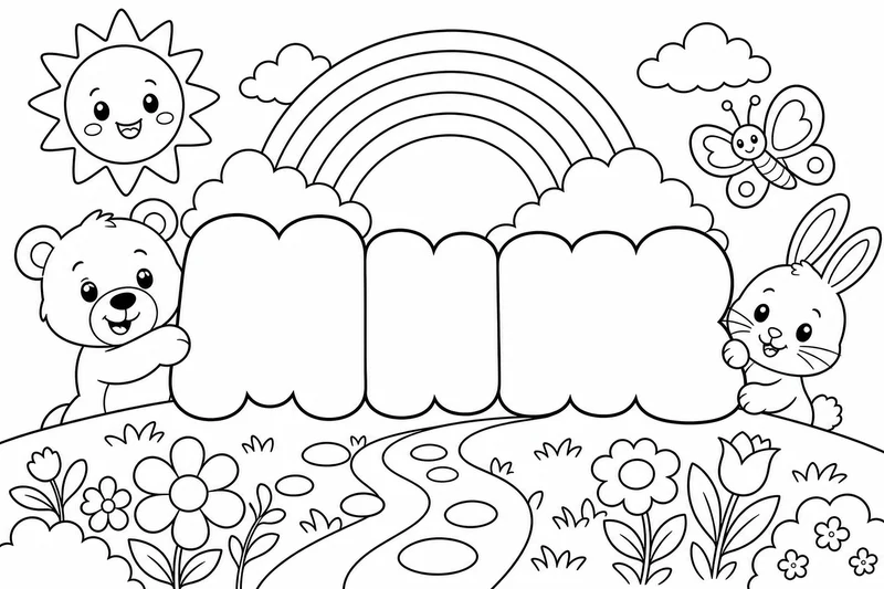 Nombres personalizados para colorear 1