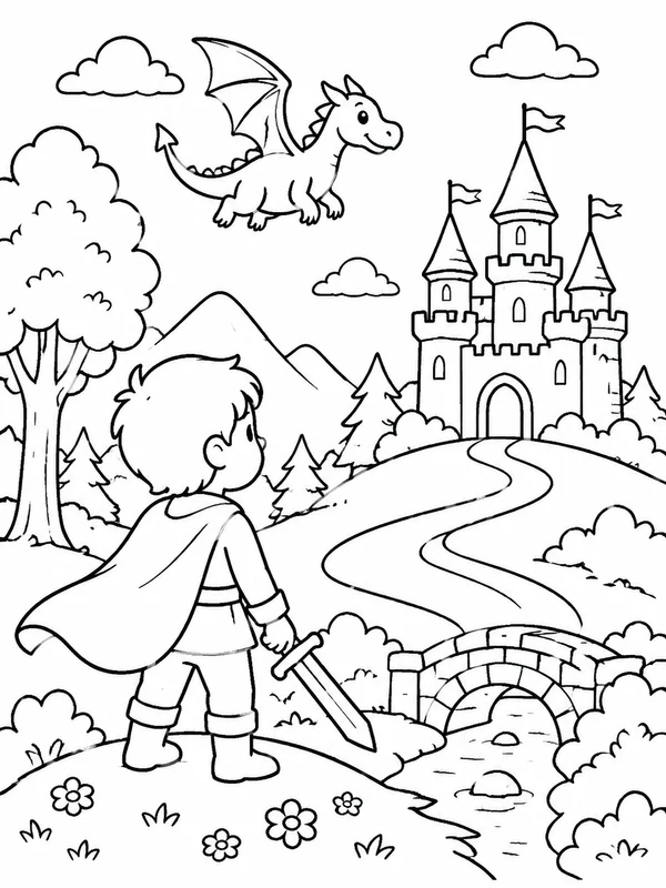 Crea una historia personalizada para colorear ejemplo