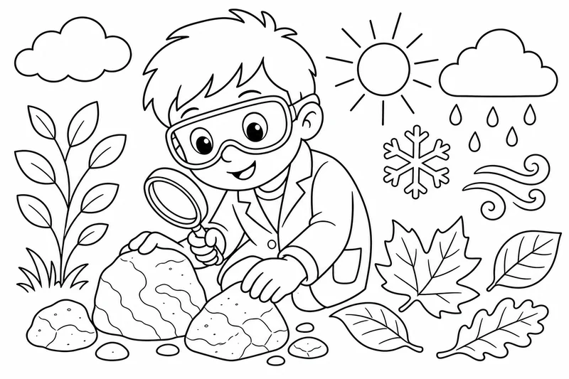 Dibujos de ciencia para colorear 10