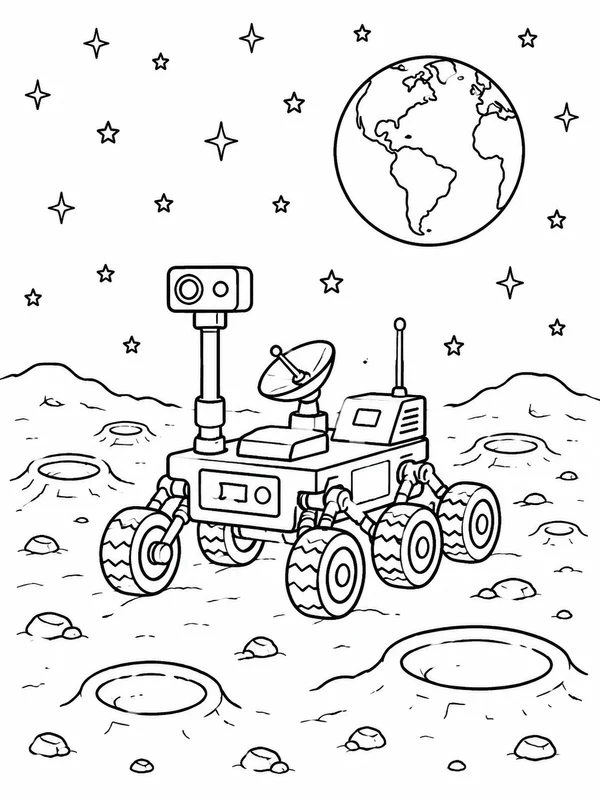 Dibujos de sistema solar para colorear 10
