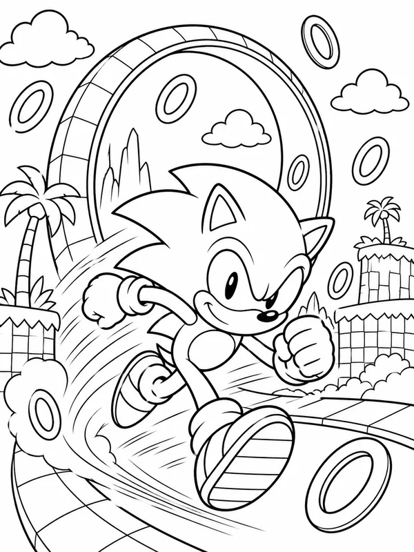 Dibujos de Sonic para colorear 12