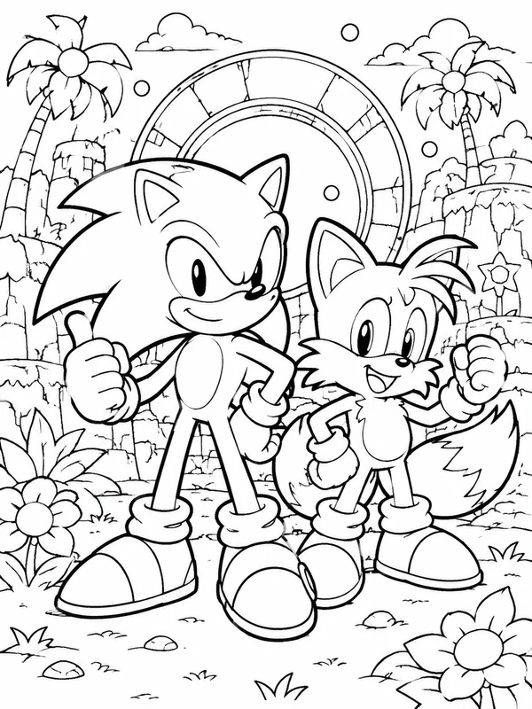 Dibujos de Sonic para colorear 11