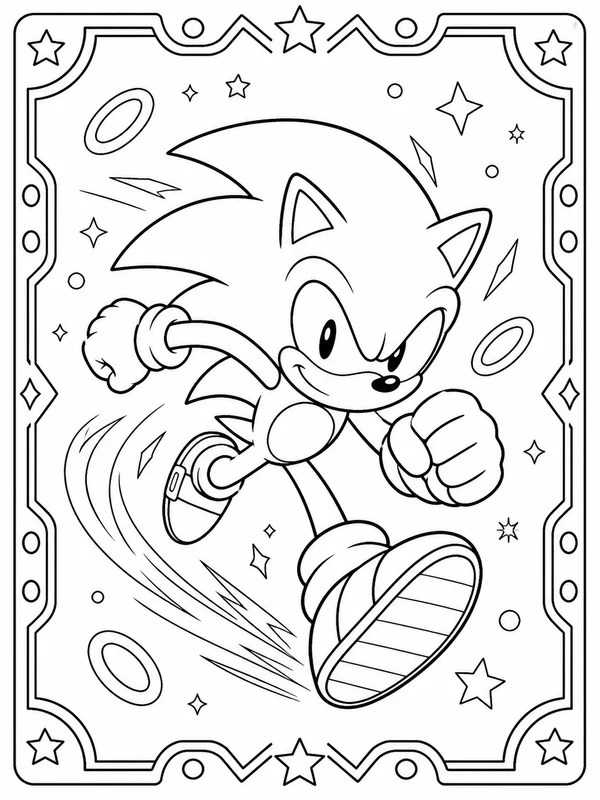 Dibujos de Sonic para colorear 8