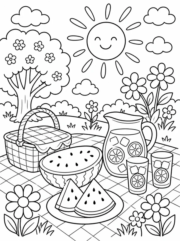 Dibujos de verano para colorear 11