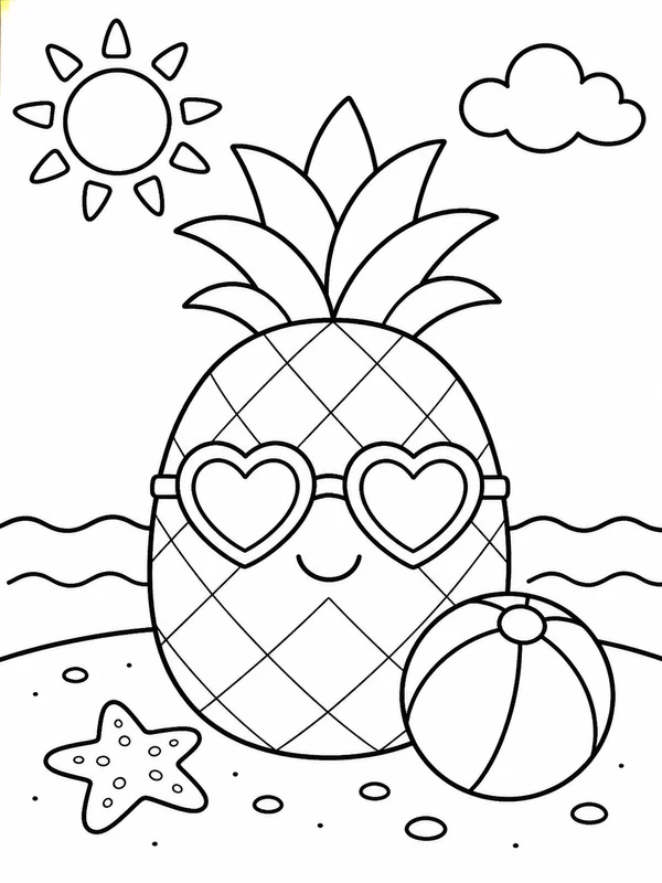 Dibujos de verano para colorear 9