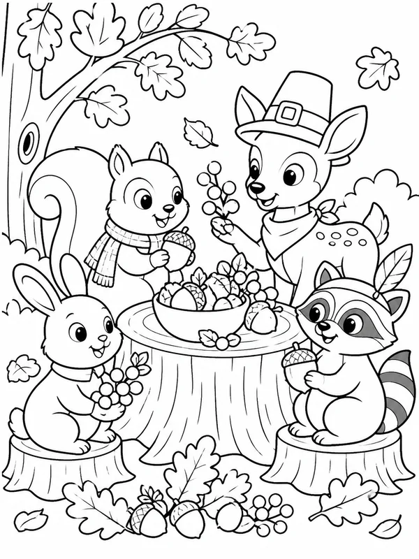 Dibujos de Acción de Gracias para colorear 20