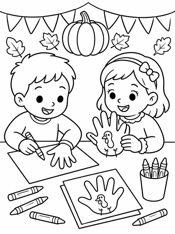 Dibujos de Acción de Gracias para colorear 19