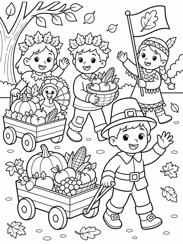 Dibujos de Acción de Gracias para colorear 13