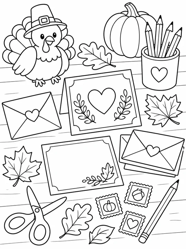 Dibujos de Acción de Gracias para colorear 8