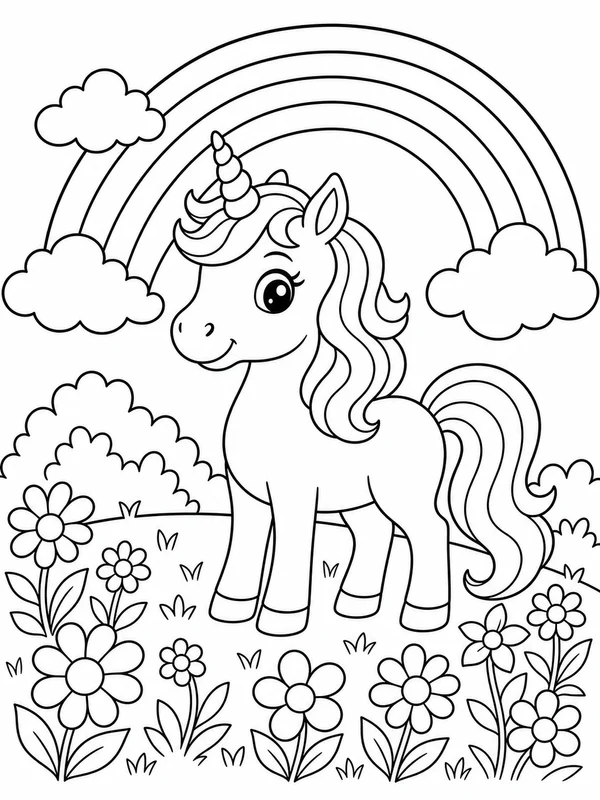 Dibujos de unicornios para colorear 14