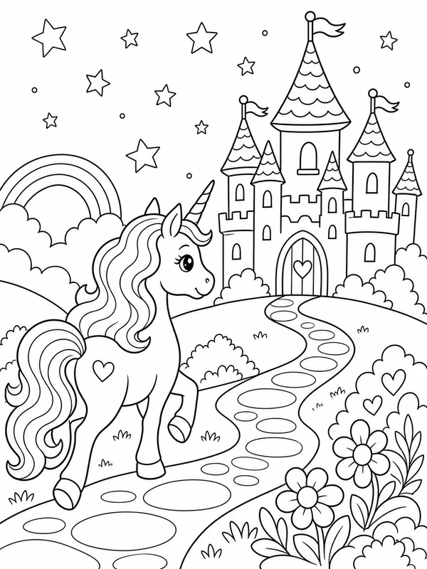 Dibujos de unicornios para colorear 13